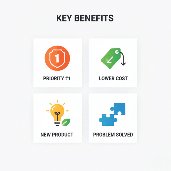 Key Benefits for supplier payment solutions.