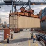 Japan surplus business container being unloaded at Manila port 2026