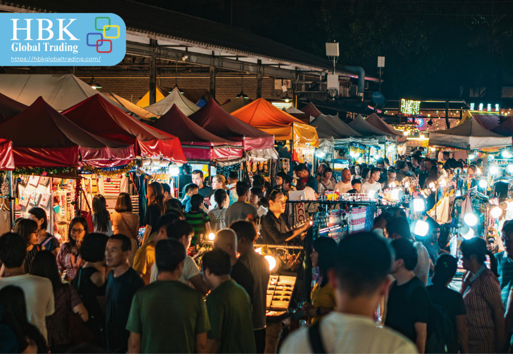 HBK Global Trading specialist inspecting high-demand
Thai products for export to the Philippines.