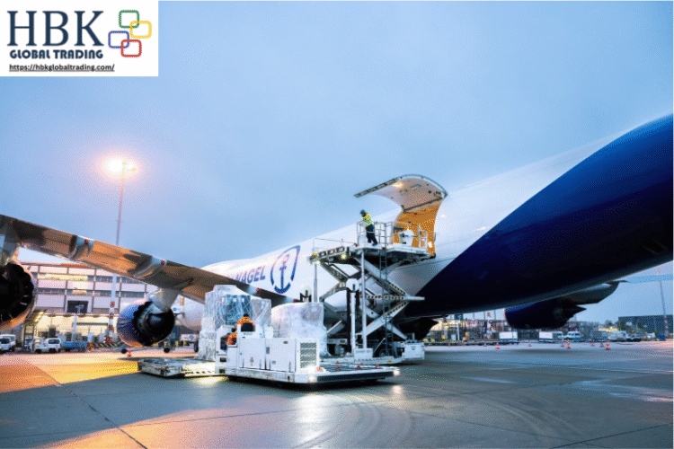 HBK Global Trading team inspecting a shipment of semiconductors at the Taipei air hub.