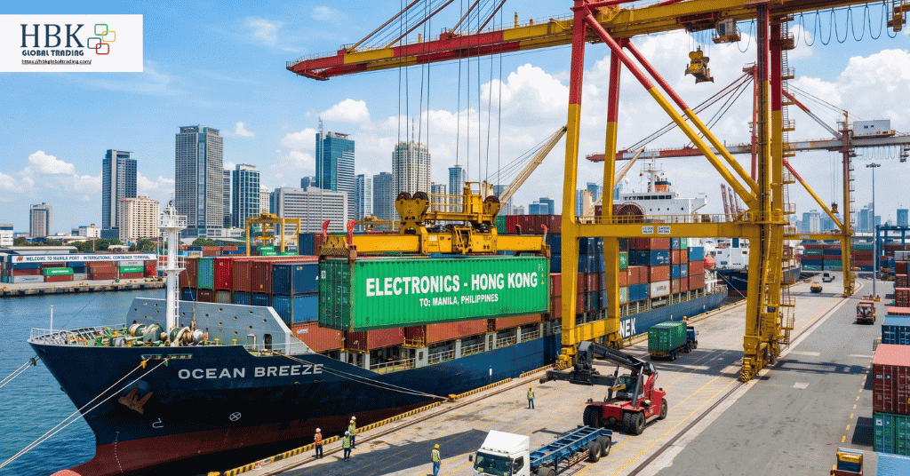 Importing electronics from Hong Kong to the Philippines through Manila port