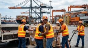 Manila port container terminal during a holiday pause