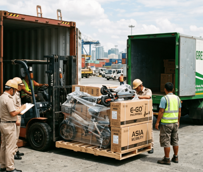 importing e-bikes and e-scooters to the Philippines for resale