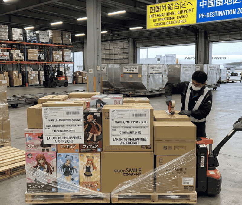 Anime figures consolidated at Narita hub for Japan-to-Philippines air shipping